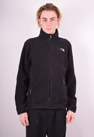 THE NORTH FACE MENS VINTAGE FLEECE JACKET MEDIUM BLACK 90'S