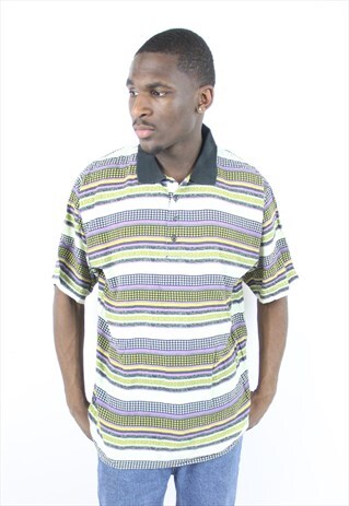 VINTAGE PATTERNED POLO SHIRT