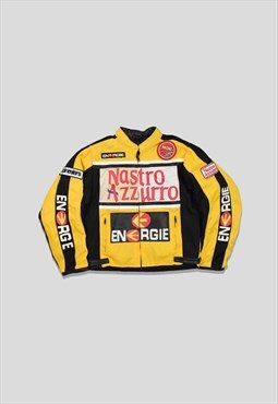 Vintage Energie Nastro Azzurro Racing Jacket in Yellow