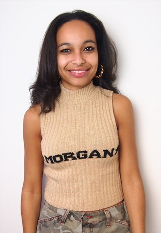 GOLD KNIT ROLL NECK