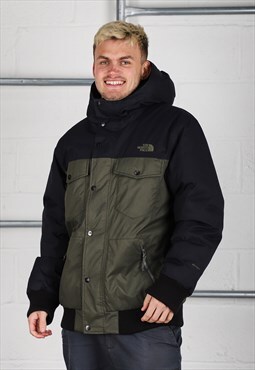 Vintage The North Face Parka Coat Green Padded Jacket Large