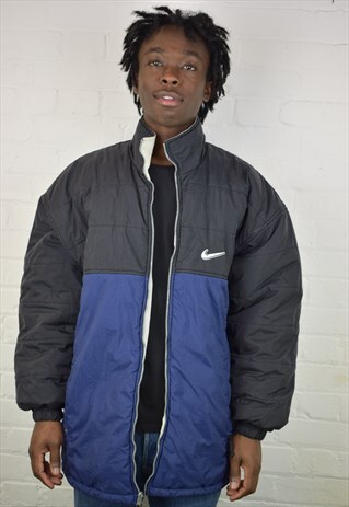 VINTAGE 90'S NIKE PADDED REVERSIBLE JACKET