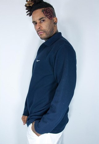 NIKE EMBROIDED COLLAR SWEATSHIRT