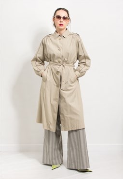 Vintage trench coat in beige women size S/M