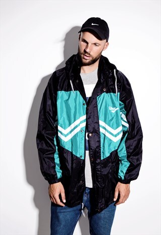 Download 90s hooded windbreaker lightweight jacket rain coat men ...
