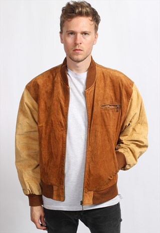 VINTAGE SUEDE BOMBER JACKET