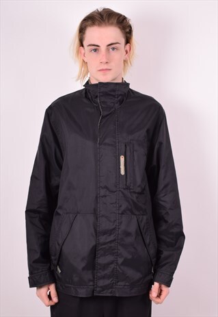 CHAMPION MENS VINTAGE WINDBREAKER JACKET MEDIUM NAVY 90S