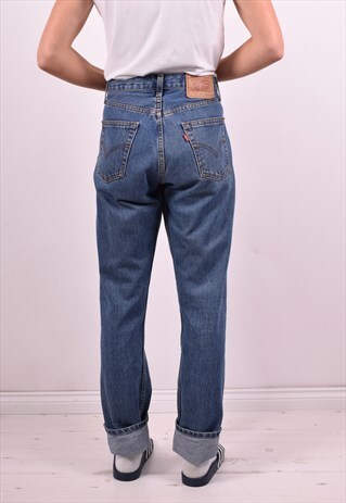 LEVI'S WOMENS VINTAGE JEANS W29 L32 BLUE 90'S