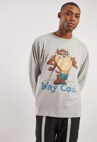 VINTAGE LOONEY TUNES TAZ LONG SLEEVE TOP