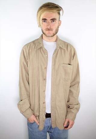 CORD SHIRT VINTAGE BEIGE