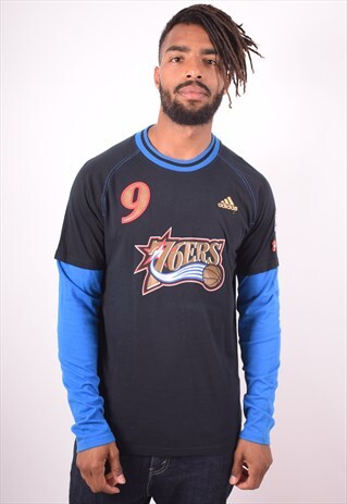 ADIDAS MENS VINTAGE IGUODALA 9 TOP LONG SLEEVE MEDIUM 90S