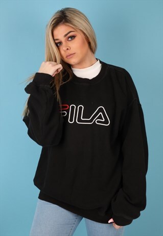 VINTAGE ADIDAS SWEATSHIRT IN BLACK NSW40
