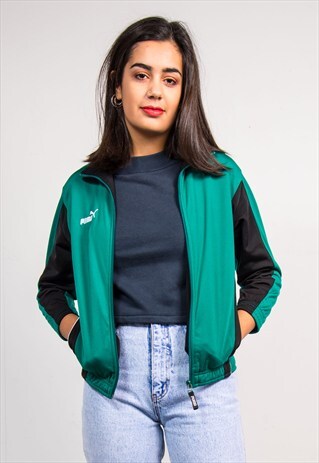 90'S VINTAGE GREEN PUMA TRACKSUIT JACKET