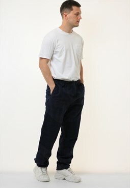 80 Vintage Mens Think Pink Cotton Checked Casual Pants 18707