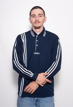 Vintage Adidas longsleeve long Polo Sweatshirt Pullover