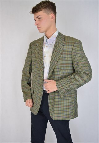 VINTAGE CHECKERED MULTICOLOUR BLAZER