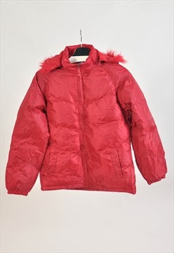 Vintage 00s puffer jacket in maroon