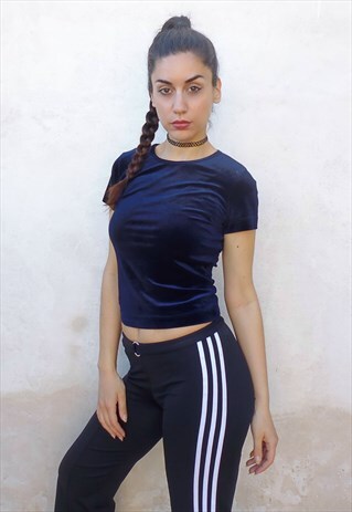 VINTAGE 90'S VELVET PINKO T-SHIRT