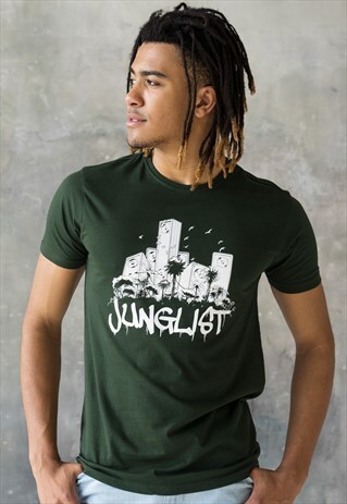 JUNGLIST SOUND SYSTEM T SHIRT - JUNGLE MASSIVE MEN'S TEE