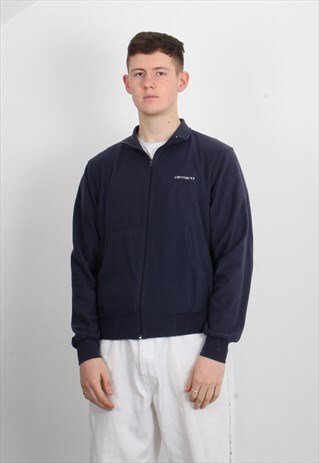 VINTAGE CARHARTT FLEECE SWEATSHIRT BLUE