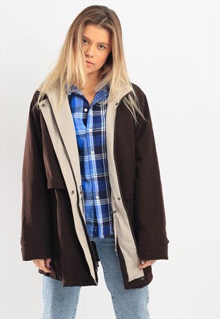 VINTAGE NAUTICA WINDBREAKER JACKET BROWN