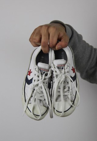 VINTAGE CONVERSE CUTE WHITE LEATHER TRAINERS