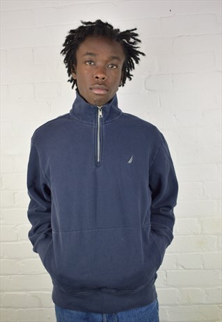 VINTAGE 90'S 1/4 ZIP NAUTICA SWEATSHIRT