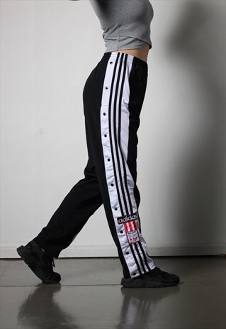 90'S ADIDAS TEAR AWAY POPPERS JOGGERS