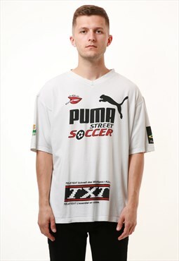 90s Vintage PUMA Graphic Print Street Soccer T-Shirt 15422