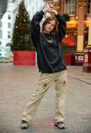 EXCLUSIVE VINTAGE REWORKED WRANGLER CORDUROY TROUSERS