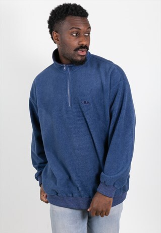 VINTAGE 80S OVERSIZE FLEECE JACKET FILA SP211009