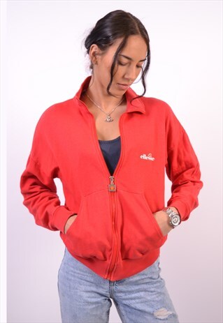 VINTAGE ELLESSE TRACKSUIT TOP JACKET JACKET RED