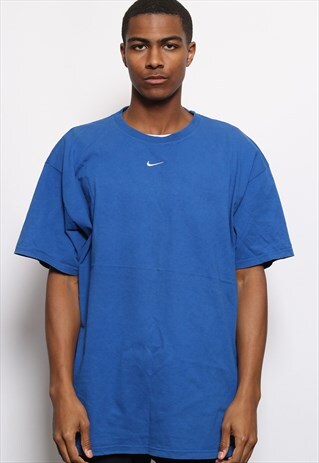 VINTAGE NIKE LOGO T-SHIRT BLUE