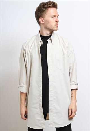 VINTAGE COTTON SHIRT BEIGE