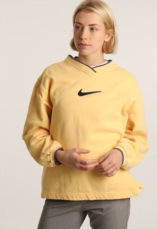 90S NIKE EMBROIDERED SWOOSH SWEATSHIRT
