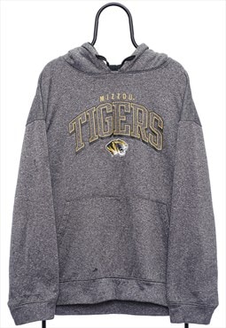Vintage NCAA Mizzou Tigers Grey Hoodie Womens
