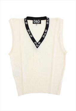 Vintage D&G FW 1996 runway black/white knitted top