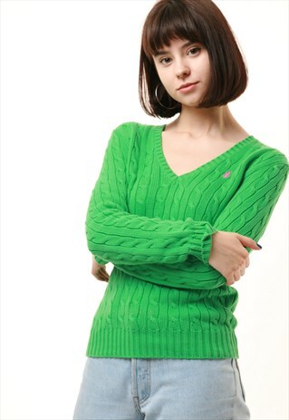 90S VINTAGE POLO RALPH LAUREN KNITTED JUMPER 934