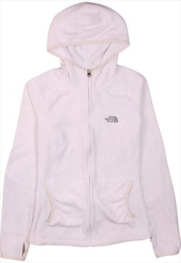 Vintage 90's The North Face Hoodie Full Zip Up White Small