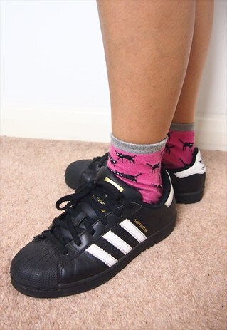 ADIDAS BLACK AND WHITE TRAINERS