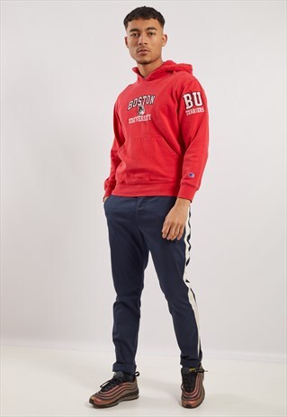 VINTAGE CHAMPION BOSTON UNIVERSITY HOODIE