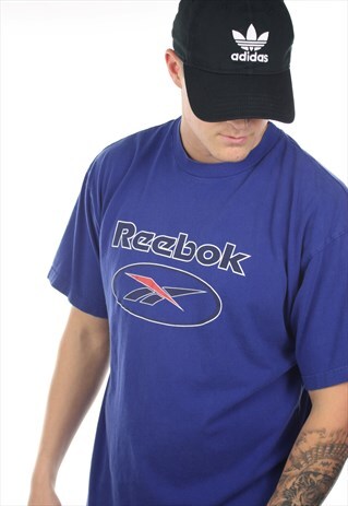 VINTAGE REEBOK GRAPHIC BIG LOGO T SHIRT TEE