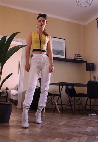 VERSACE VINTAGE HIGH RISE SKINNY JEANS FROM 90S