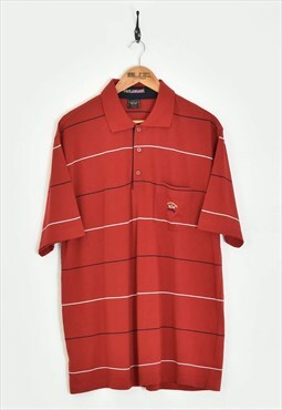 Vintage Paul & Shark Polo T-Shirt Red XXLarge