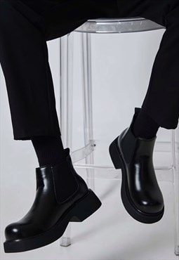 Matte Heightened Chelsea Boots AW vol.2
