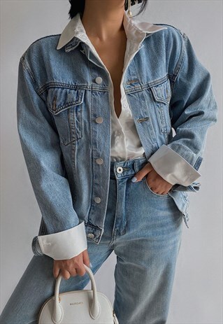 DENIM OVERSIZED WINTER JACKET