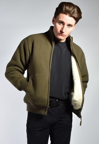 VINTAGE 90S SCHOTT SHERPA FLEECE JACKET