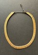 VINTAGE 70'S GOLD METAL LINK LADIES NECKLACE