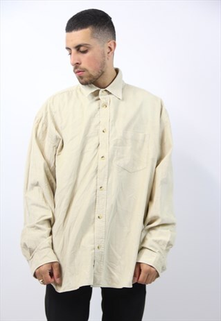 VINTAGE CORD BEIGE SHIRT