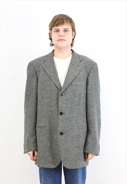 Mars US 40 Wool Blazer Herringbone Tweed Suit Jacket M